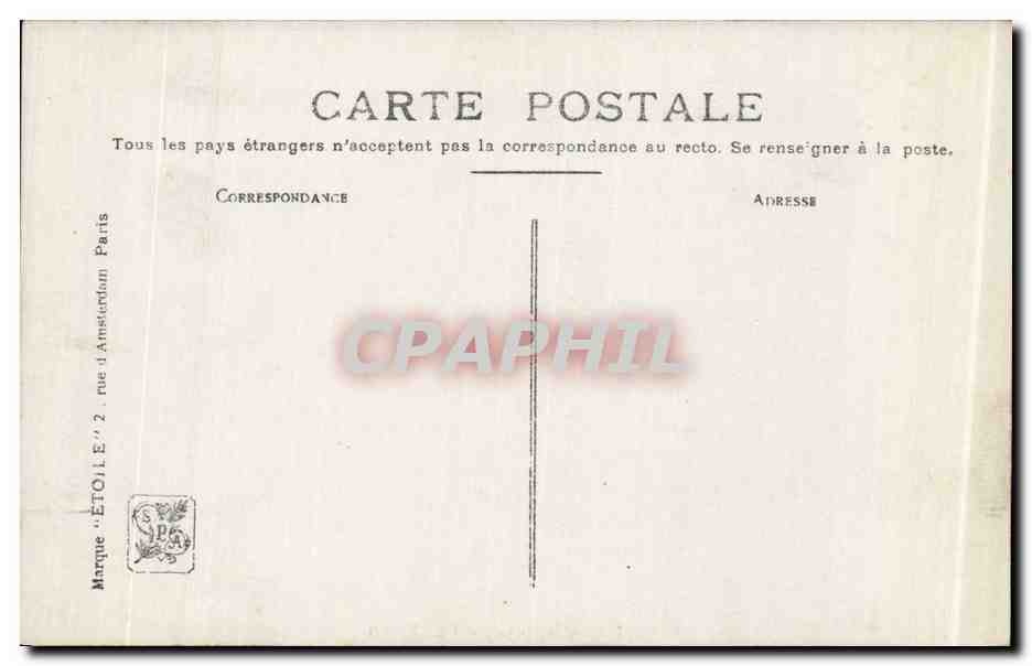 CPA Fantaisie Salon 1910 Jonas le tyran — Verso