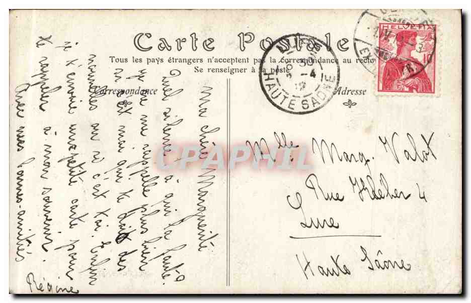 CPA Fantaisie Salon le Mail pendant la crue de la Seine par Gaston Cornil Paris  — Rückseite