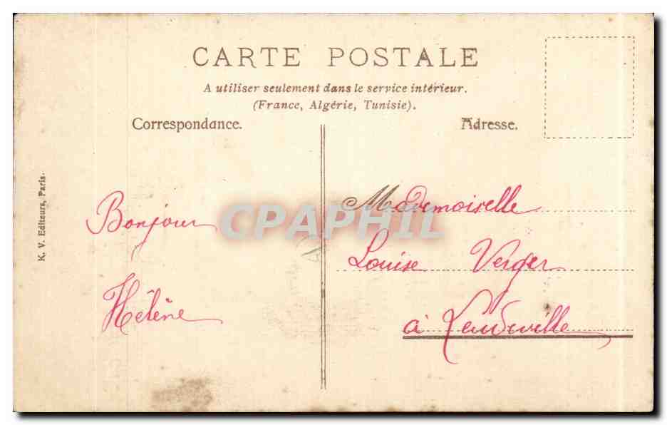CPA Fantaisie Millet Paysans Les glaneuses — Verso
