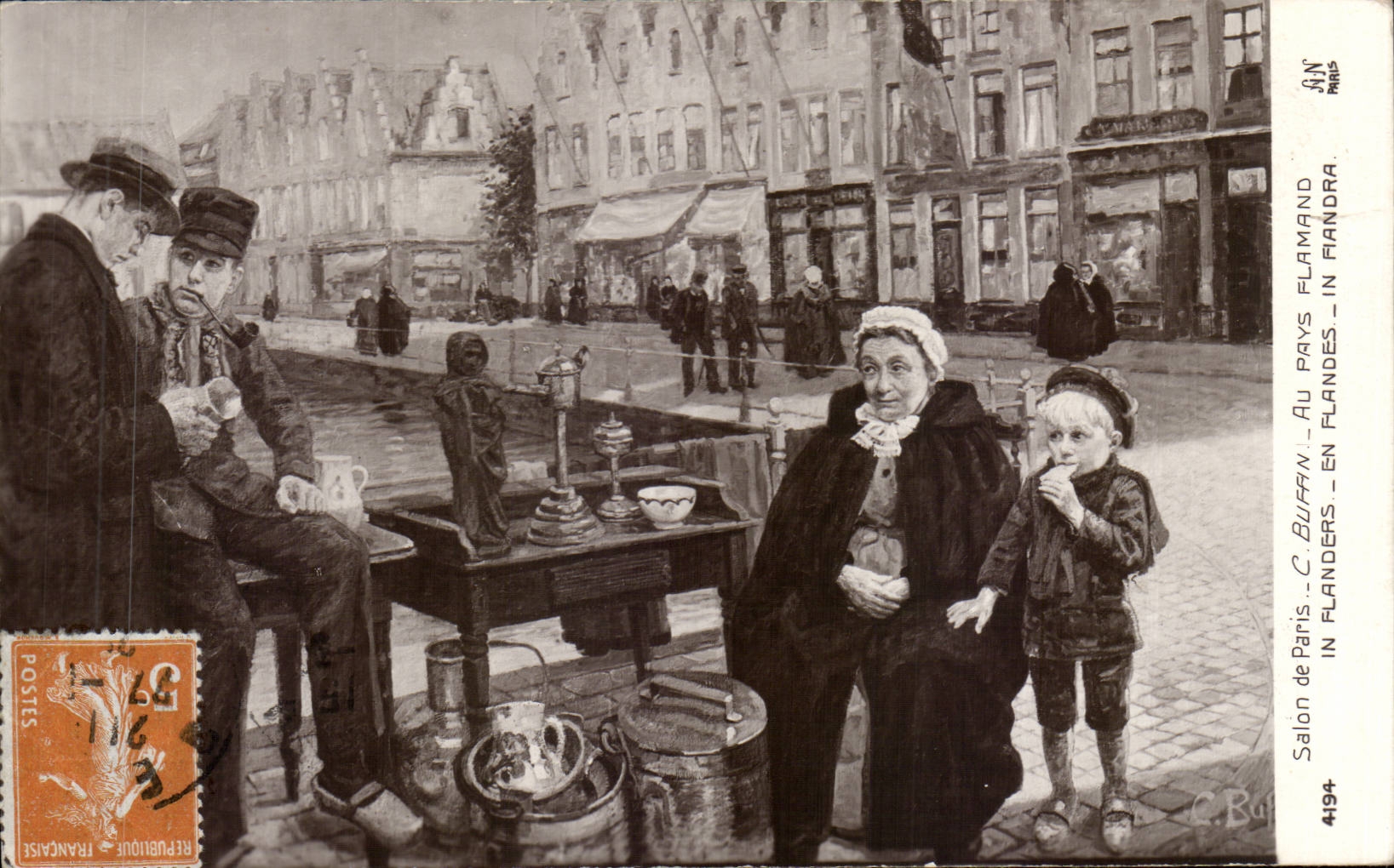 Au Pays Flamand — En Flandres — In Flandres — C. Buffon — Salon de Paris — n°4194