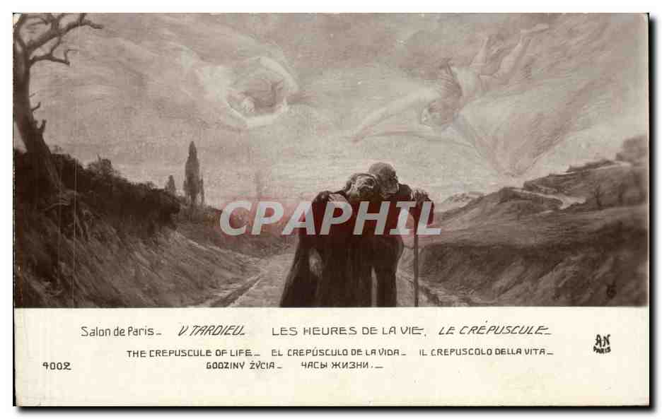 CPA Fantaisie Salon de Paris Tardieu Les heures de la vie 