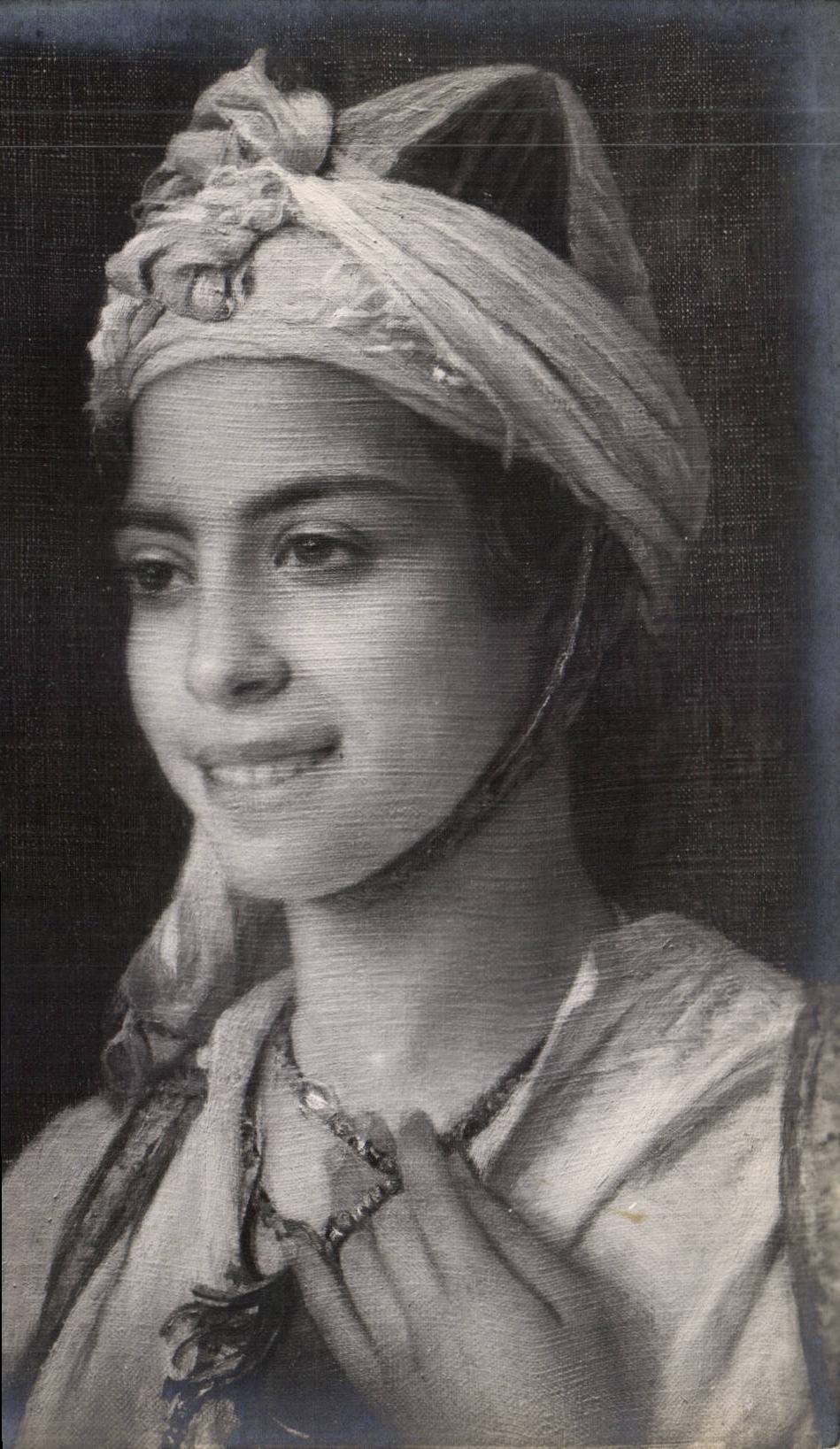 CPA Fantaisie Salon 1914 Girardot Jeune mauresque 