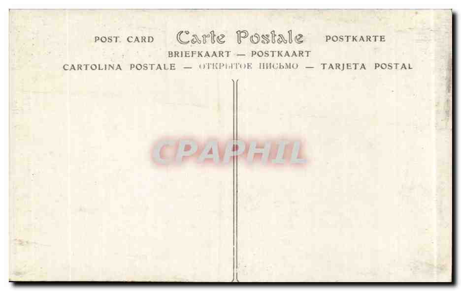 CPA Fantaisie Salon 1913 REne His L'etang d'Island Yonne  — Verso