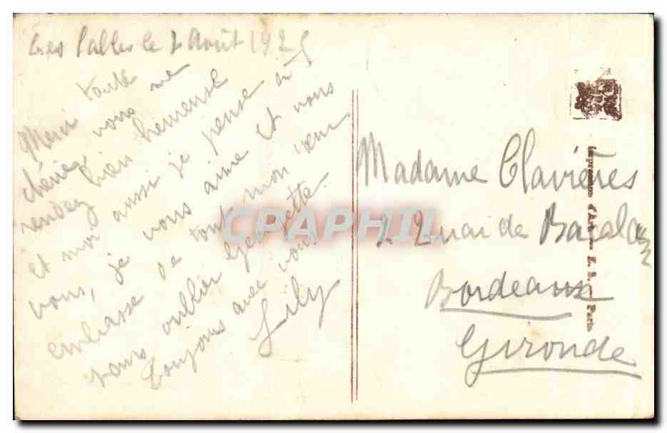 CPA Fantaisie Salons de Paris Abel Bove Les horizons bleus — Verso