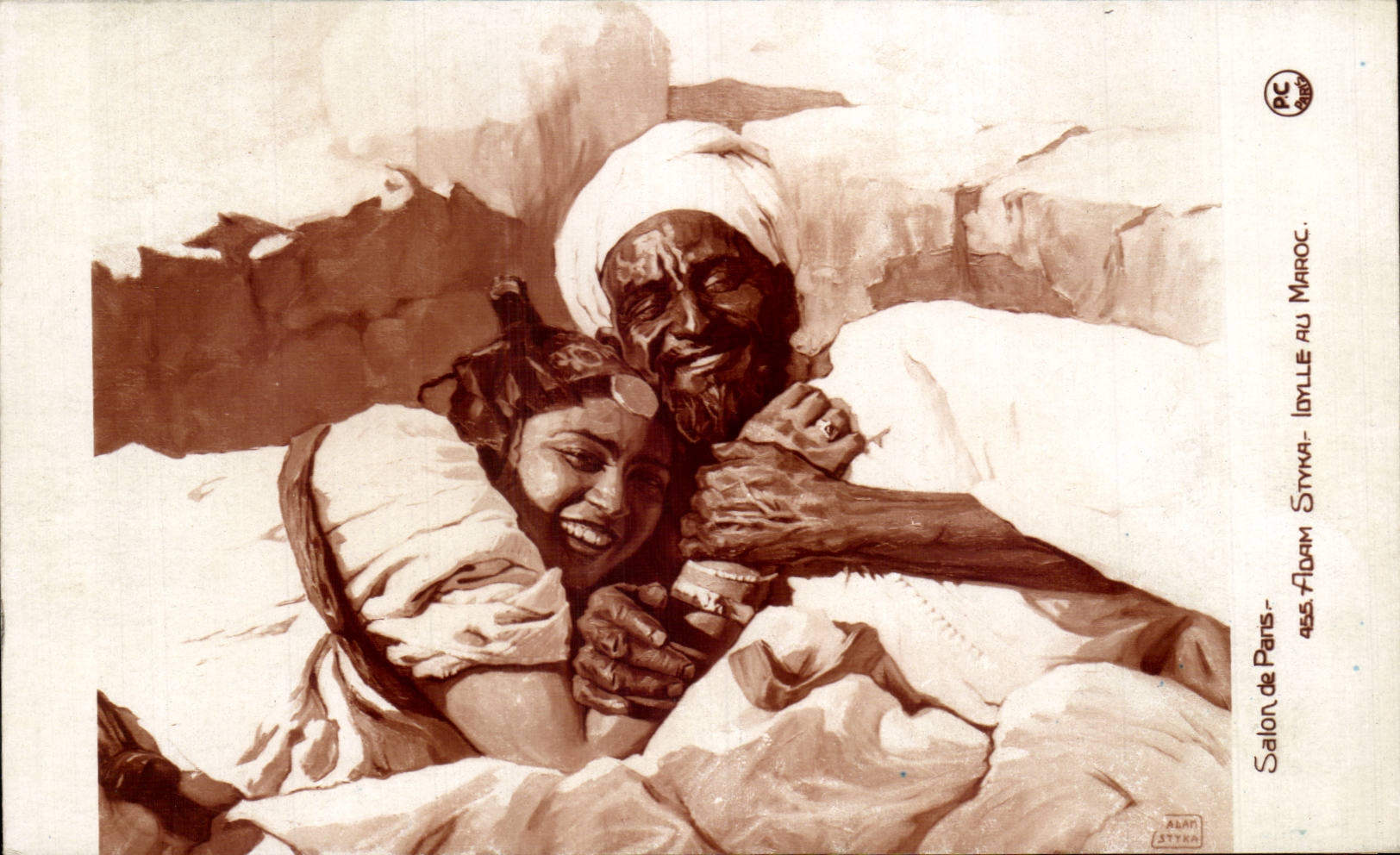 Idylle au Maroc — Adam Styka — Salon de Paris n°455