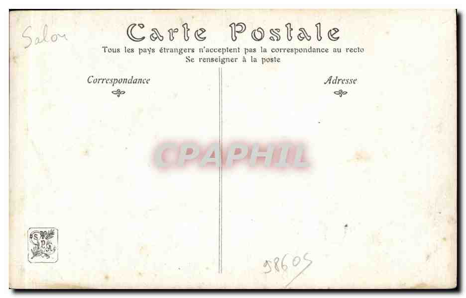 CPA Fantaisie Salon de 1908 30 mars 1814 Glorieux bucher Jacquier Napoleon  — Back