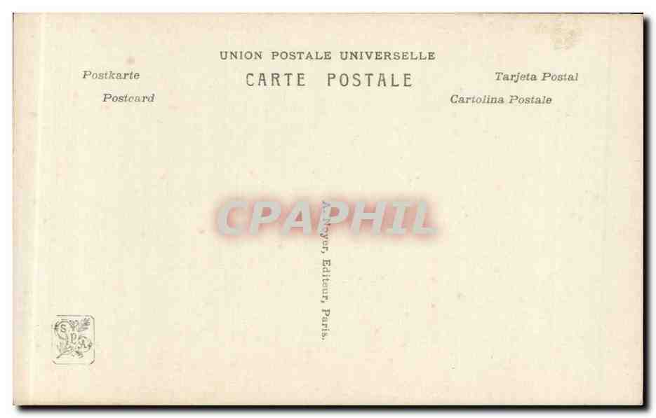 CPA Fantaisie Salon 1910 Paul Delance Le dimanche 4 septembre 1870 Jules Simon proclame la Republique sur place Concorde — Rückseite