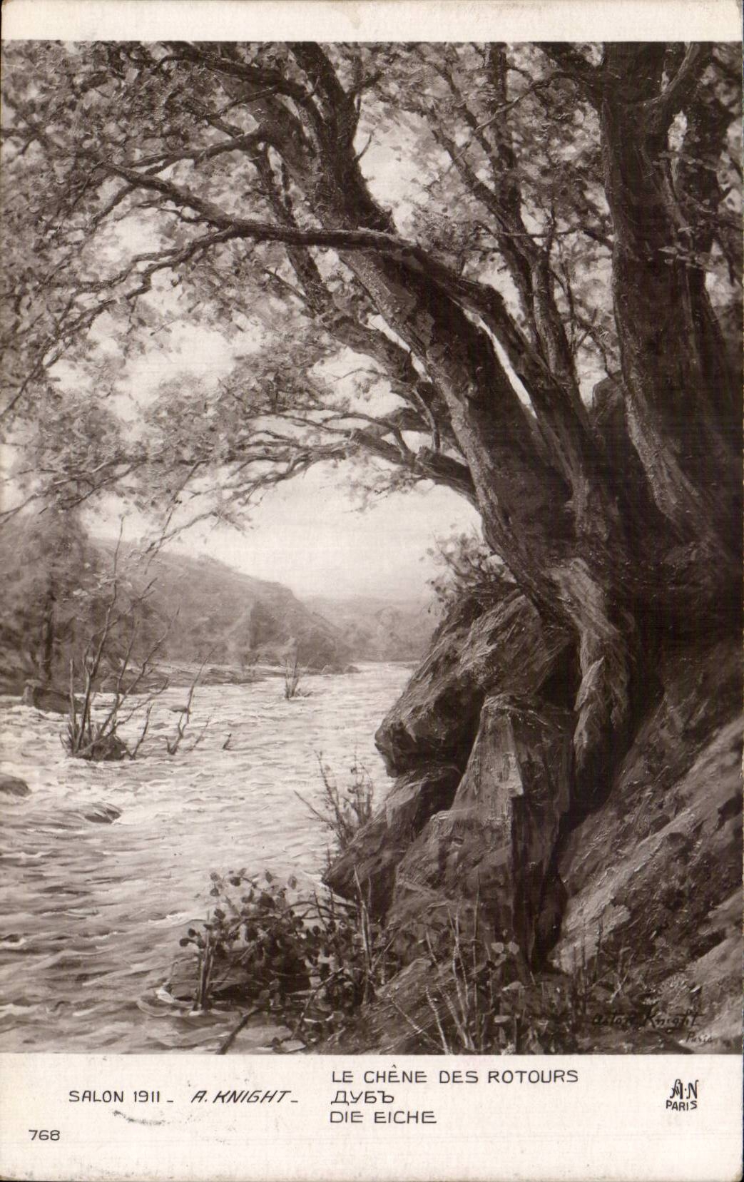 CPA Fantaisie Salon 1911 Le chene des rotours 