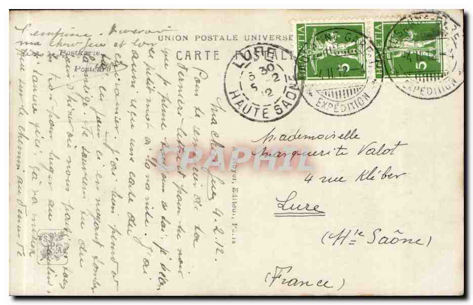 CPA Fantaisie Salon 1911 Le chene des rotours  — Verso