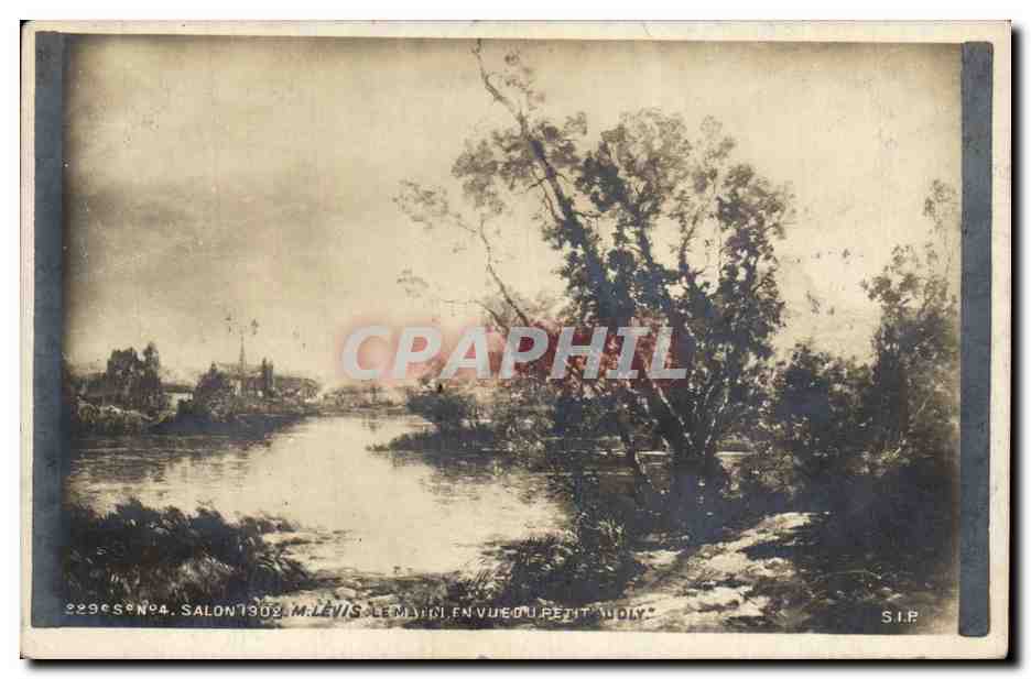 CPA Fantaisie Salon 1902 Levis Le matin en vue Petit Audly