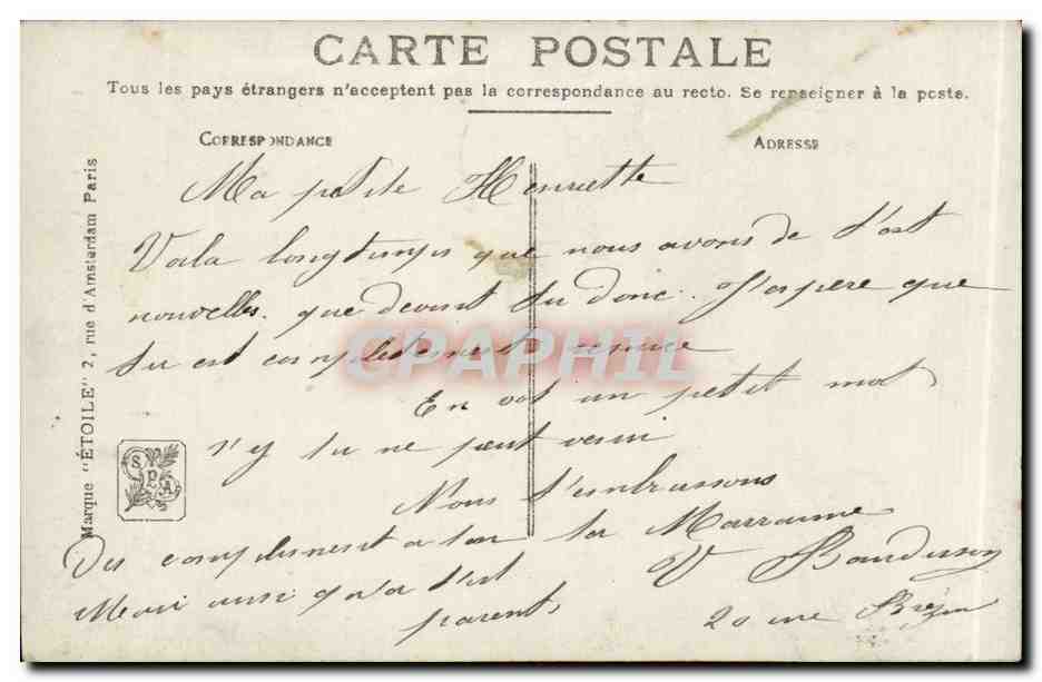 CPA Fantaisie Salon 1910 Bertram Panneau decoratif Moutons — Verso