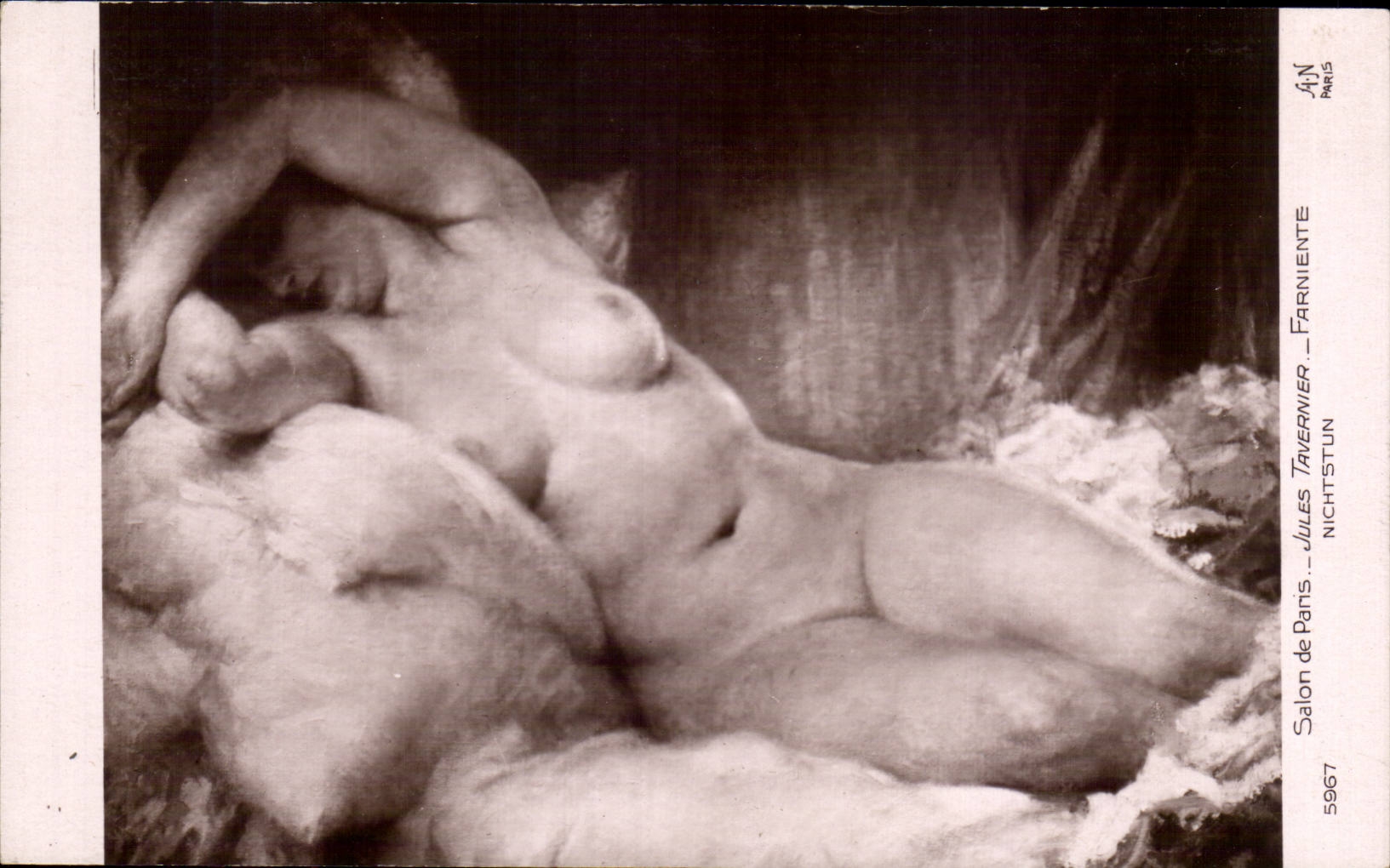 Nudité — Sculpture de Jules Tavernier — Salon de Paris — Éditeur A.N. Paris, n° 5967
