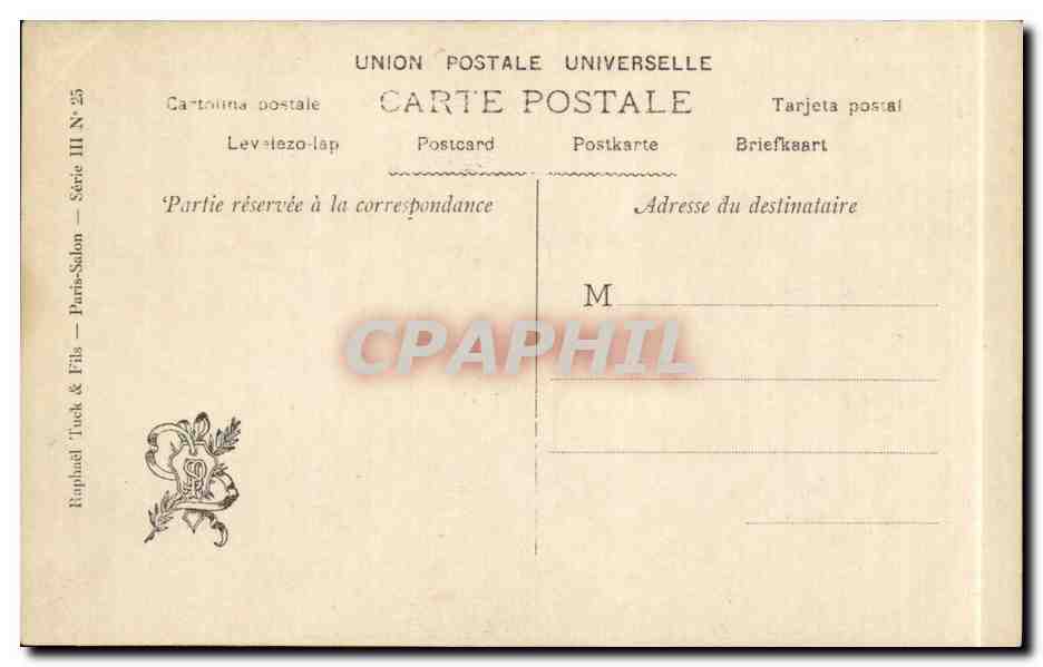 CPA Fantaisie Salon 1903 Etcheverry Vertige  — Verso