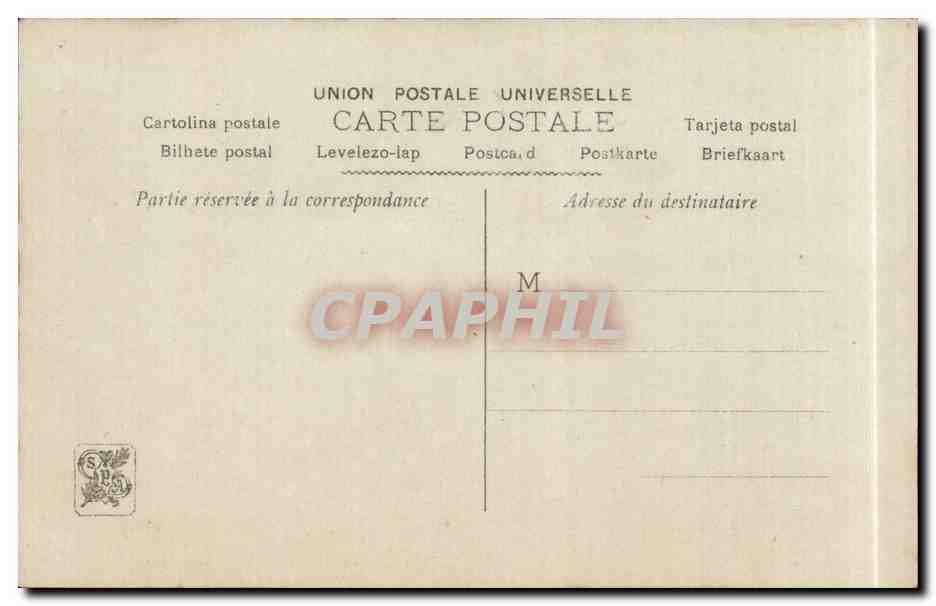 CPA Fantaisie Salon 1909 L'allee des acacias Jean Lefort — Verso