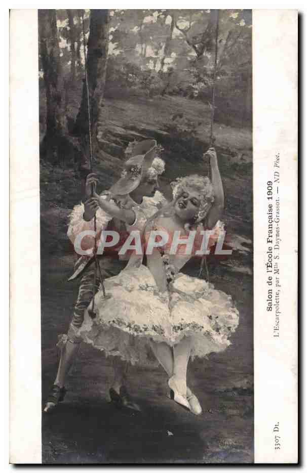 CPA Fantaisie Salon 1909 L'escarlopette par Mlle S Daynes Grassot