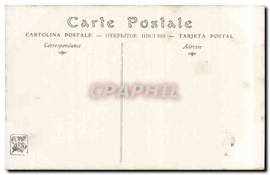 CPA Fantaisie Salon 1909 L'escarlopette par Mlle S Daynes Grassot — Rückseite