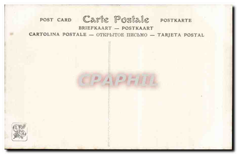 CPA Fantaisie Salon 1909 Sur le bord Ribera — Verso