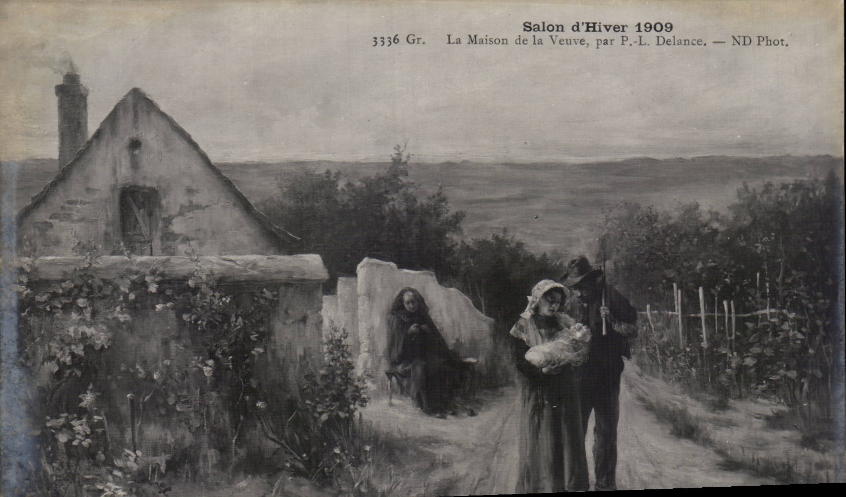 CPA Fantaisie Salon 1909 La maison de la veuve Delance