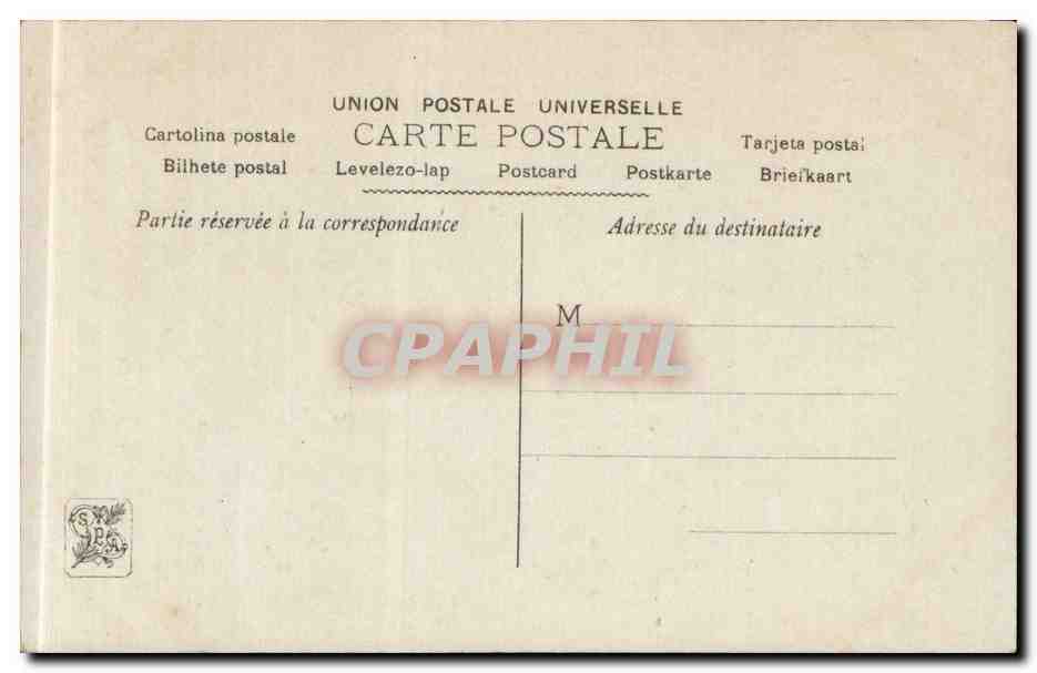 CPA Fantaisie Salon 1909 L'orage monte Hollande Roullet — Verso