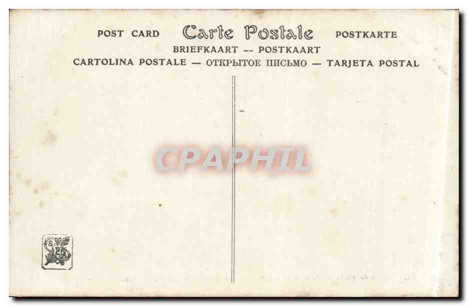 CPA Fantaisie Salon 1909 Dans le parc de linas Robert Salles — Verso