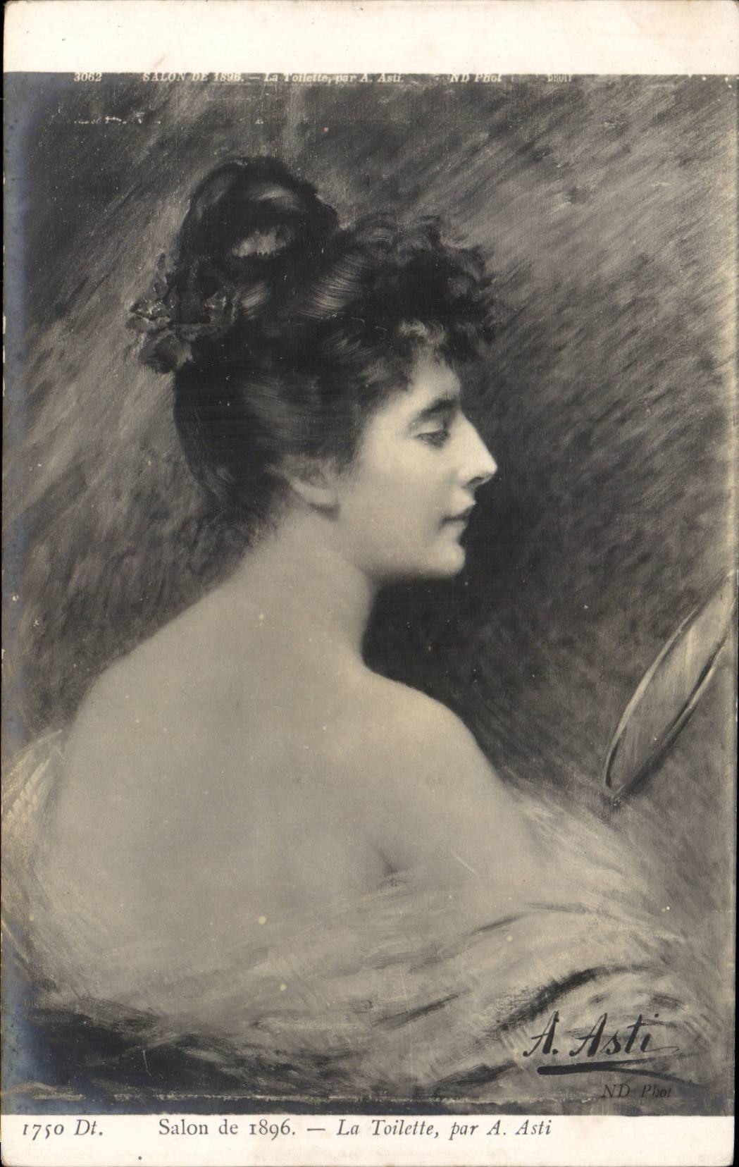CPA Fantaisie Salon 1896 La toilette par Asti Femme