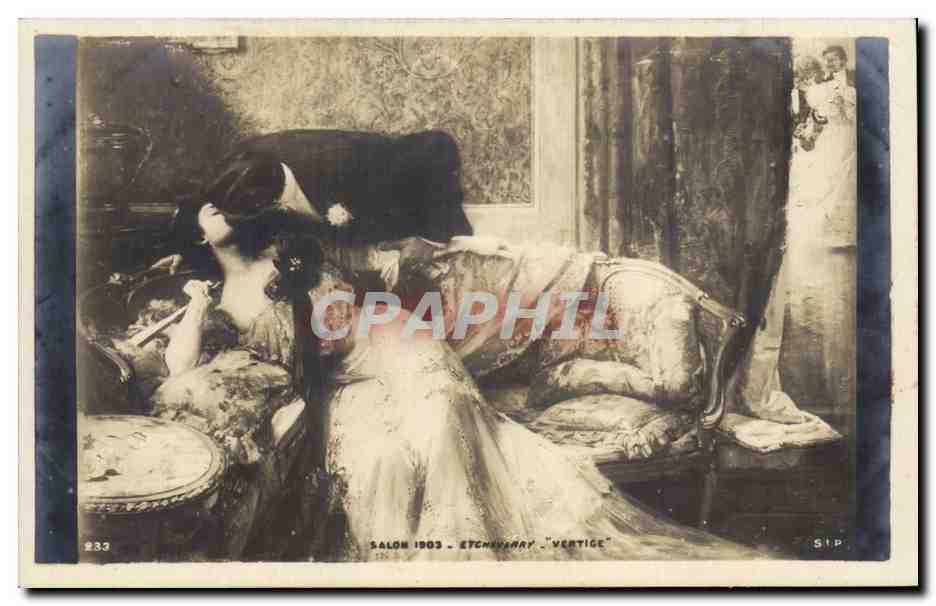 CPA Fantaisie Salon 1903 Etcheverry Vertige