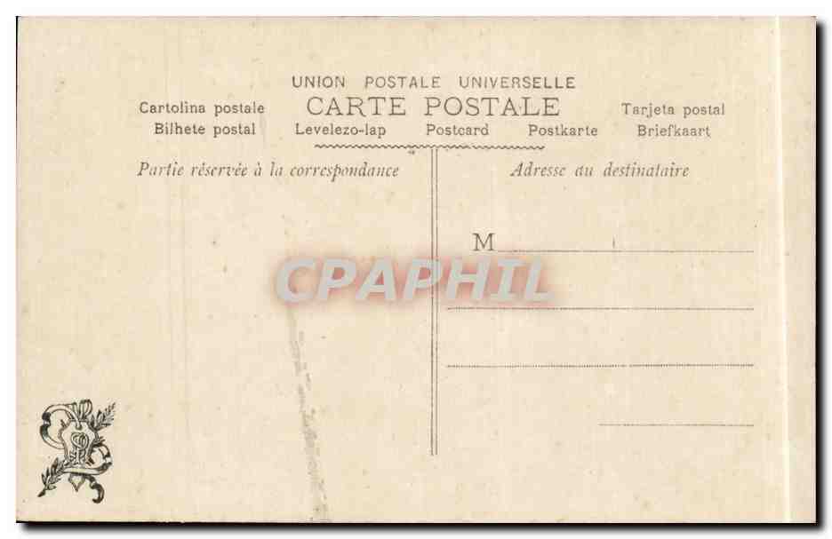 CPA Fantaisie Salon 1903 Etcheverry Vertige — Rückseite