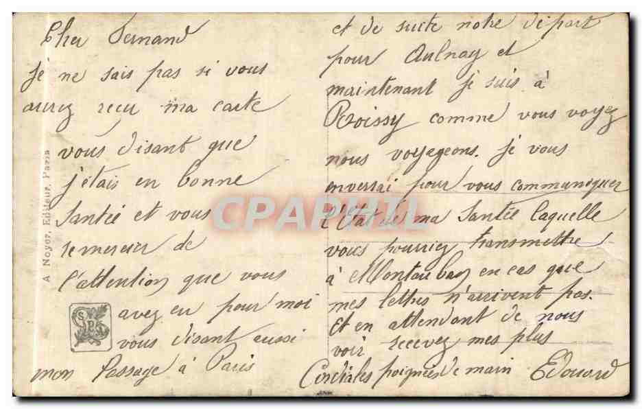 CPA Fantaisie Salon 1913 Malespina Amour sacre de la patrie Militaria  — Verso