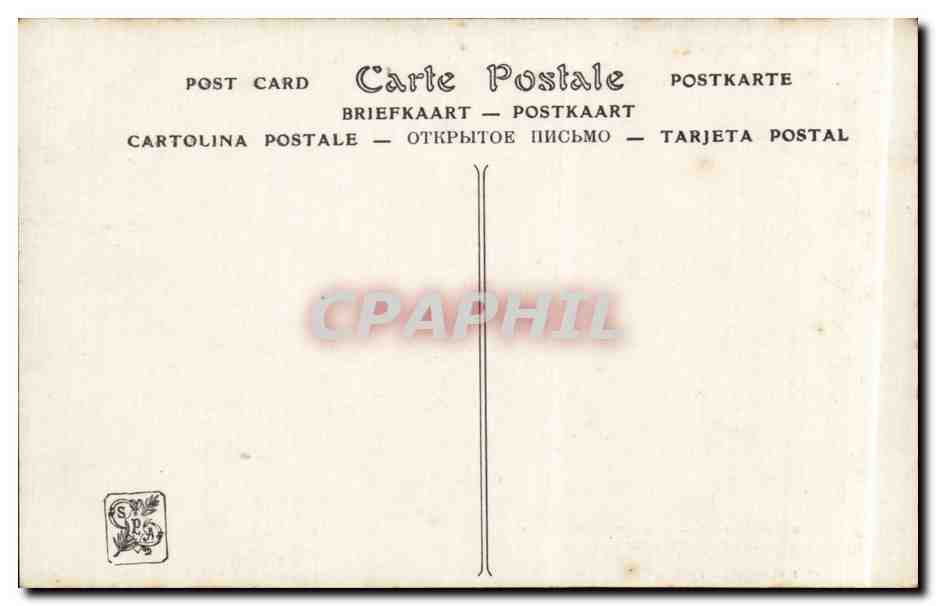 CPA Fantaisie Salon 1912 Albert Charpentier l'orage — Rückseite