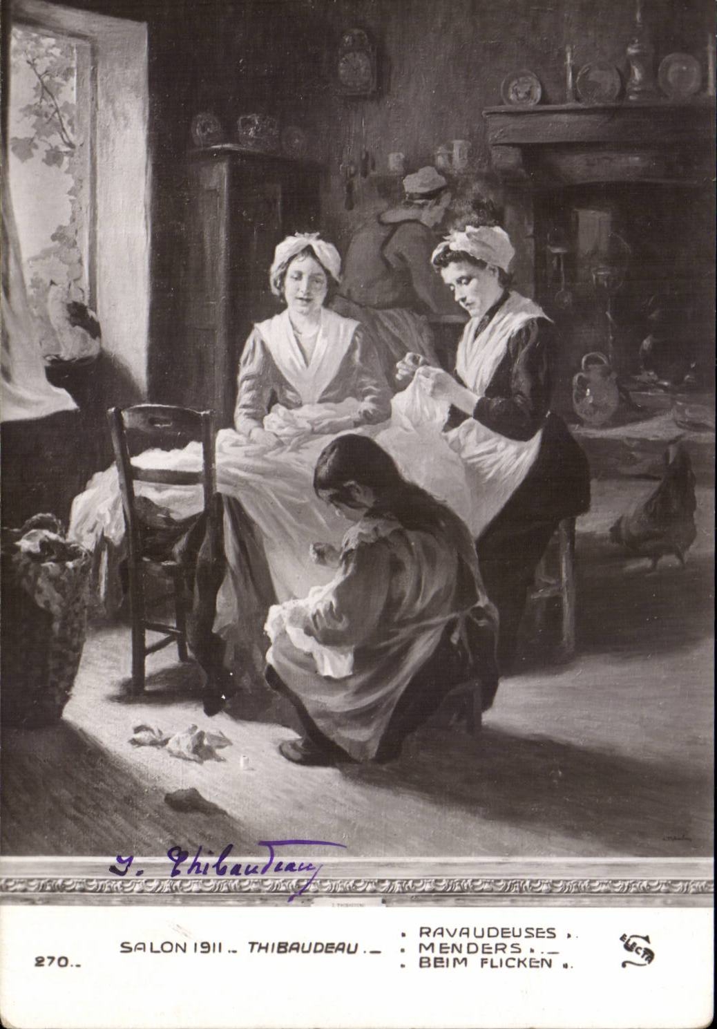 Ravaudeuses — Salon 1911 — Thibaudeau n°270