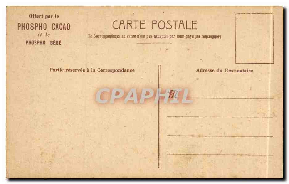 CPA Fantaisie L'abreuvoir Fromentin Cheval — Verso