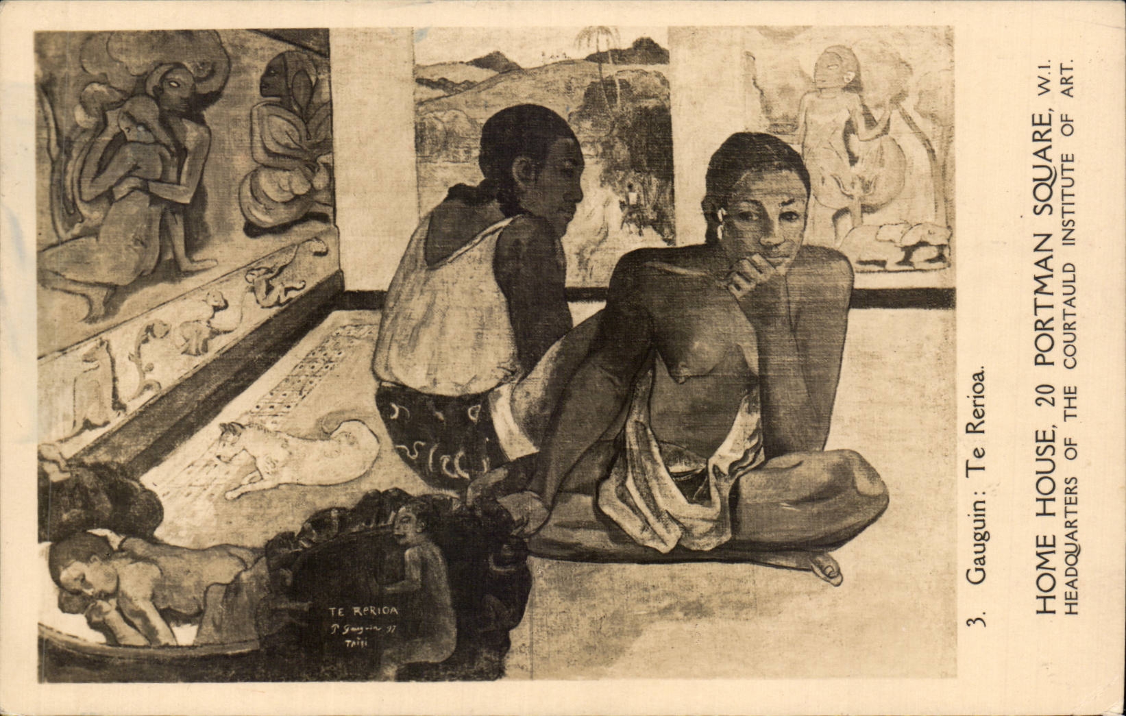 CPA Fantaisie Gauguin Te Rerioa