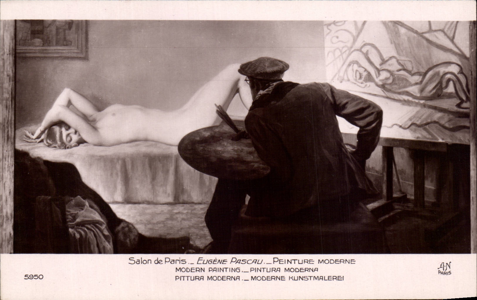 Salon de Paris — Eugène Pascau — éditeur A.J.N. Paris, n° 5950