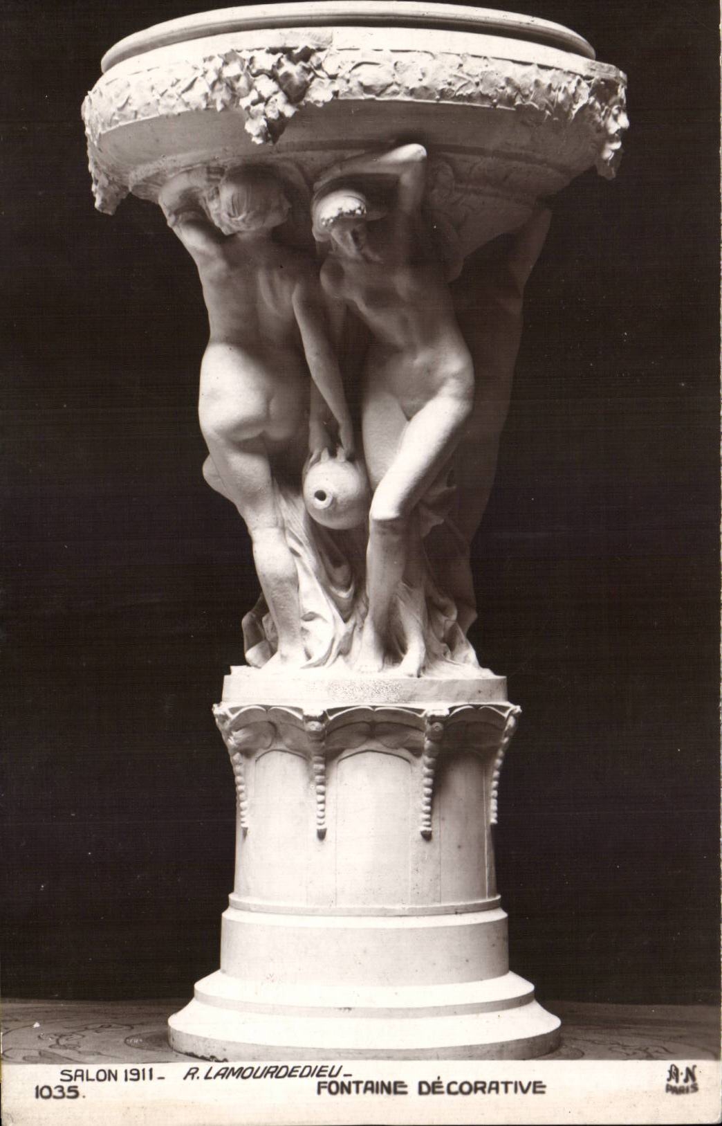 Fontaine décorative — Salon 1911 — R. Lamourdedieu — n° 1035