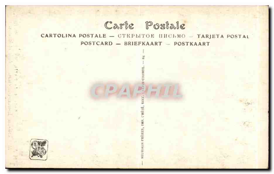 CPA Fantaisie Salon de Paris Therese Emile olivier Aigle et mouton Eagle — Verso