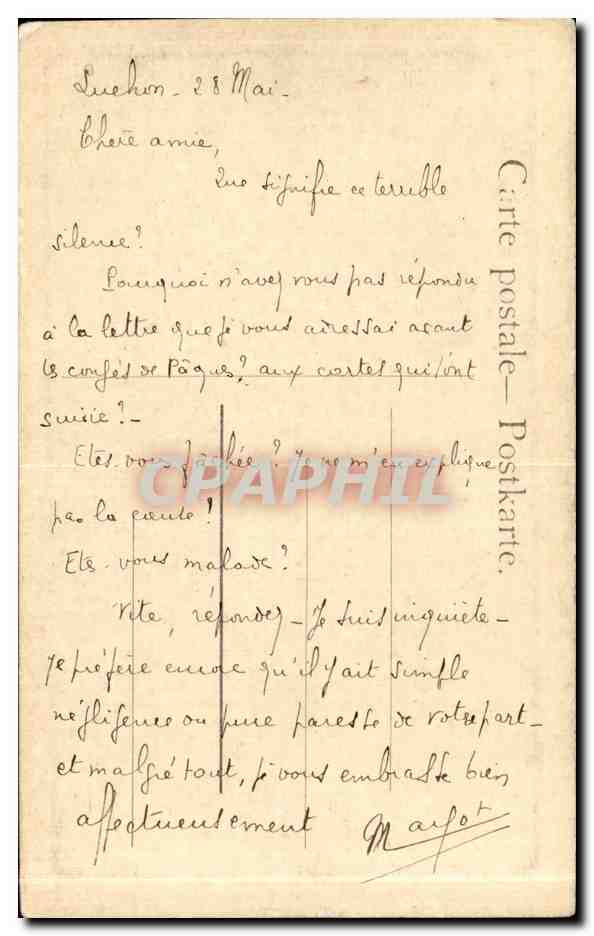 CPA Fantaisie Marine Kustenlandschaft  — Verso
