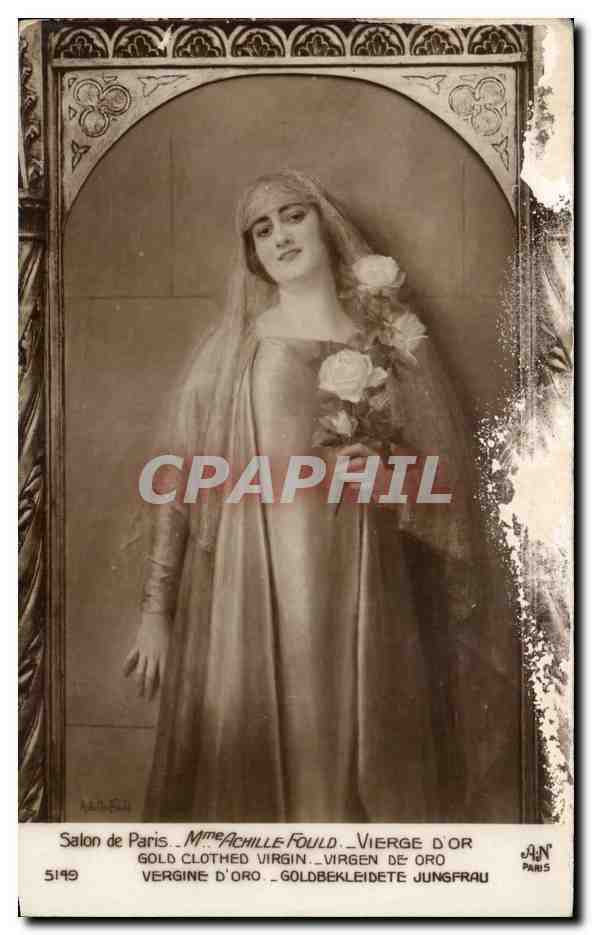 CPA Fantaisie Salon de Paris Achille Fould Vierge d'or