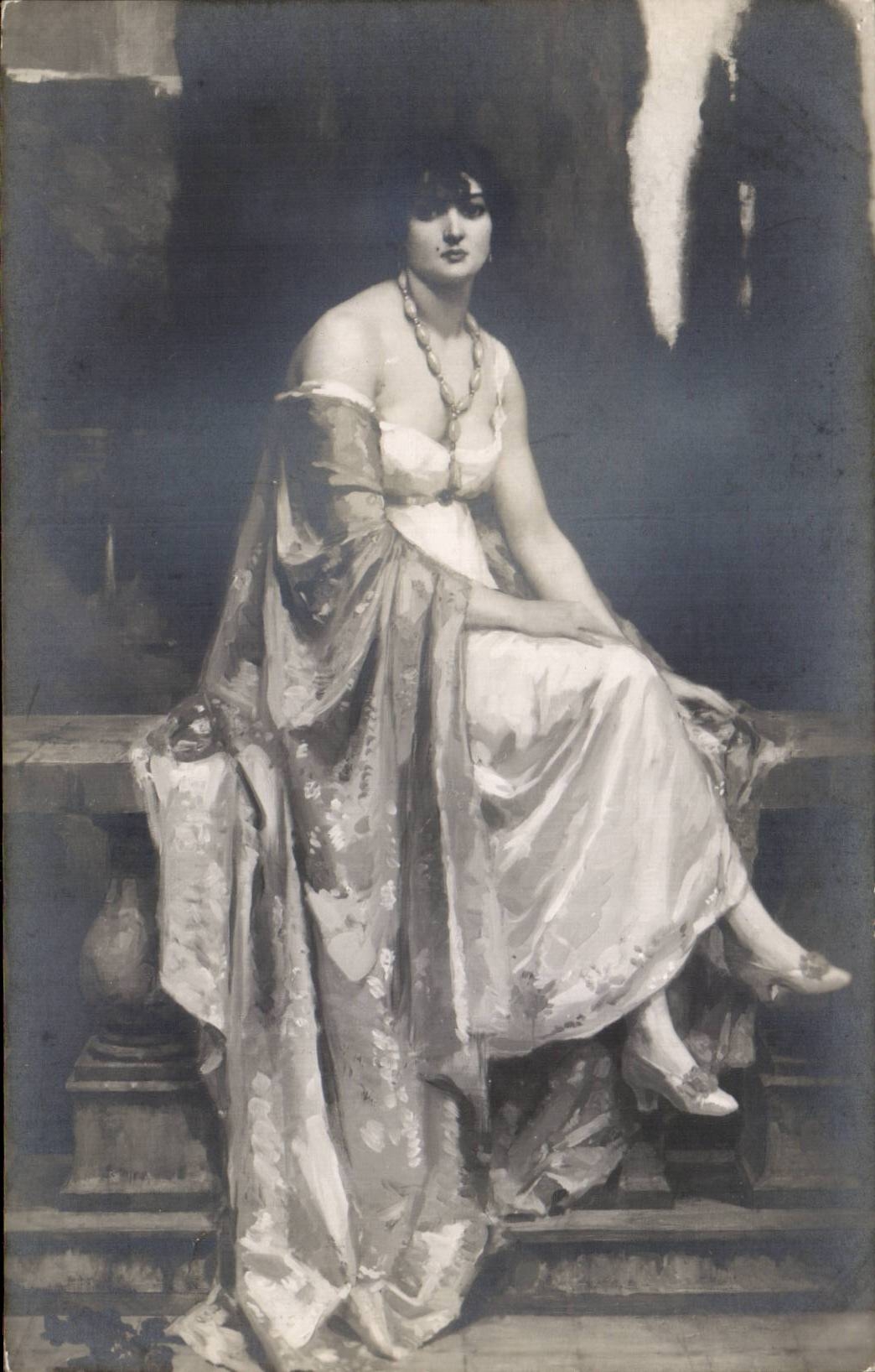 CPA Fantaisie Salon de 1914 Gustave lorain La Rosina