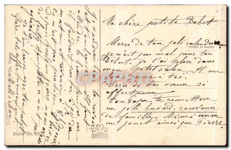 CPA Fantaisie Femme Bergere et ses moutons — Rückseite