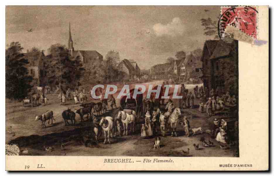 CPA Fantaisie Breughel Fete flamande