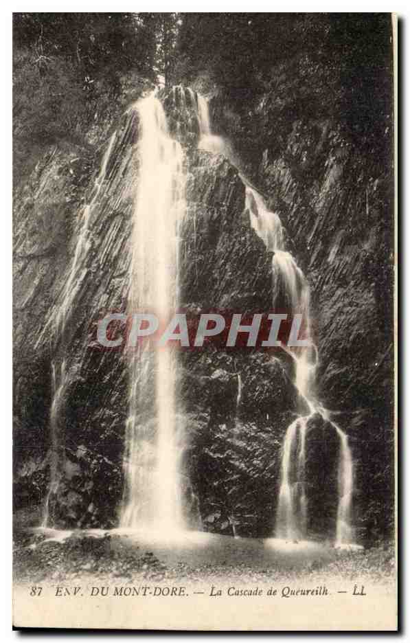 CPA Environs du Mont Dore La cascade de Queureilh