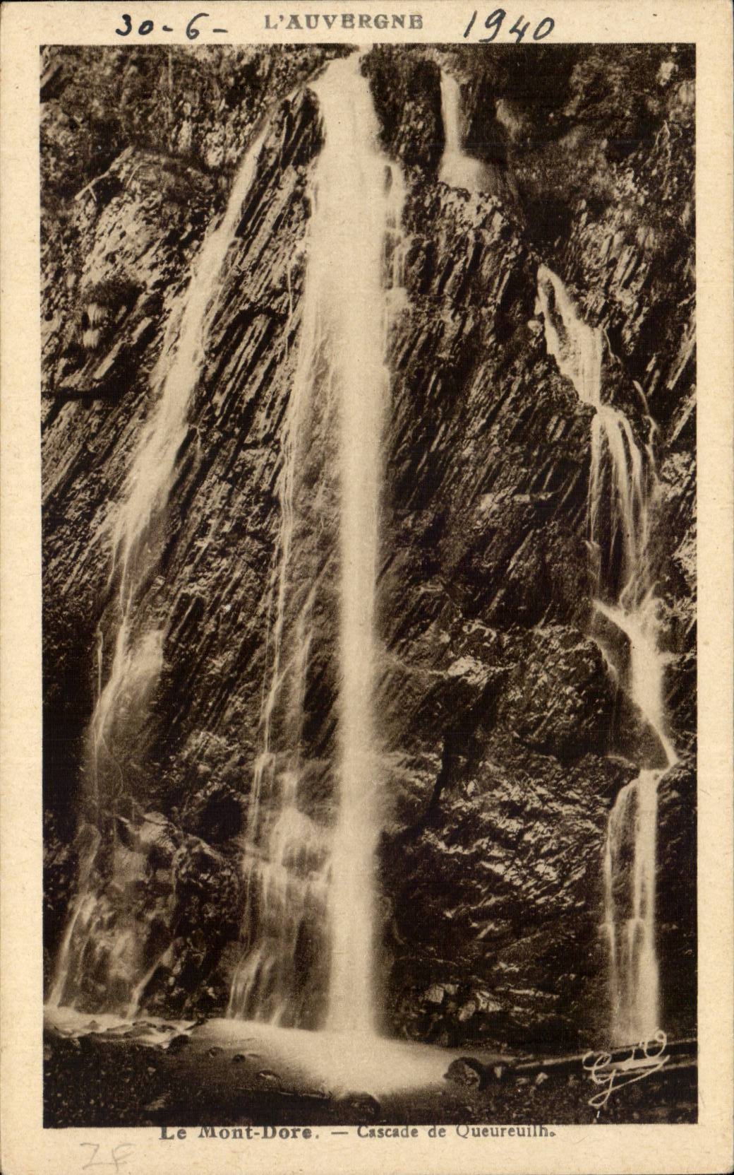 CPA Le Mont Dore Cascade de Queureuilh
