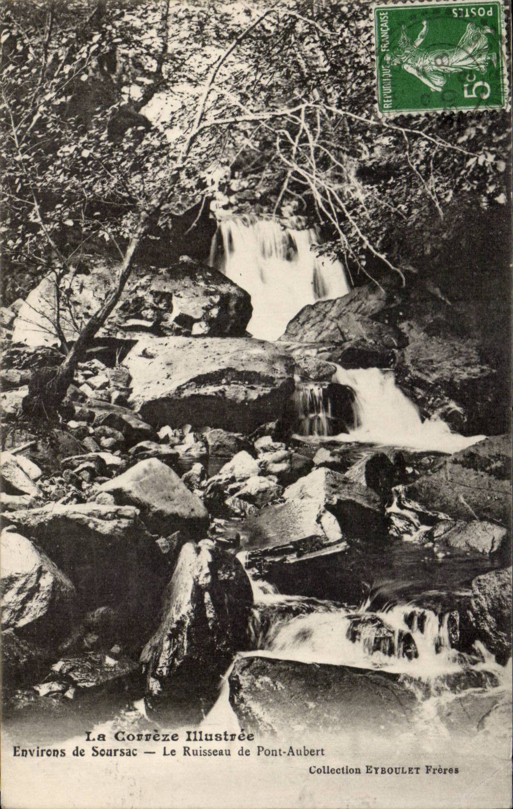 Environs de Soursac — Le Ruisseau de Pont-Aubert — Collection Eyboulet Frères