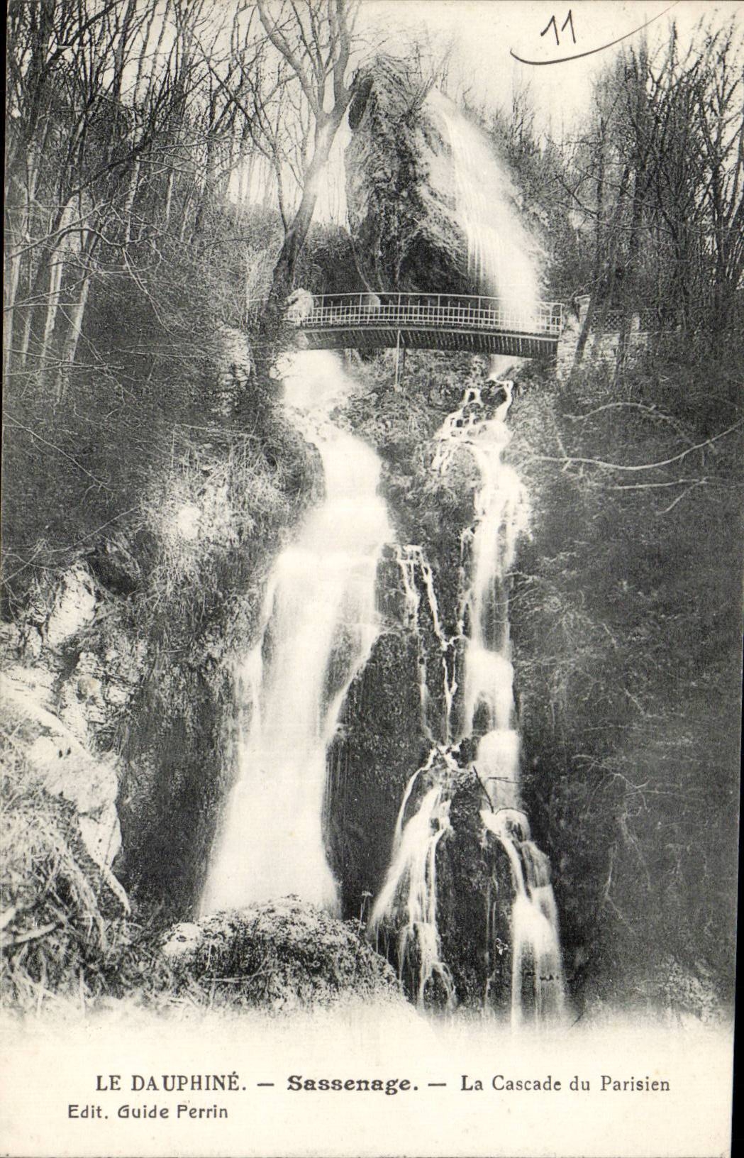 CPA Sassenage La cascade du parisien