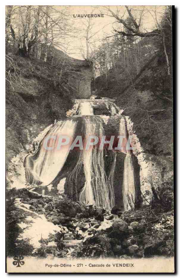 Cascade de Vendeix — Puy-de-Dôme — éditeur Puy-de-Dôme, n° 271