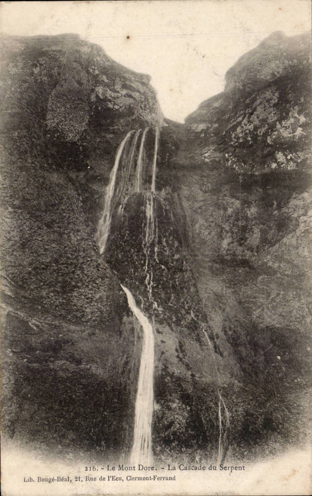 CPA Le Mont Dore La cascade du serpent
