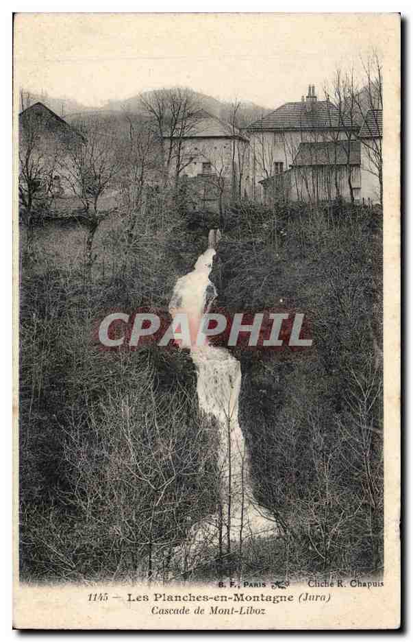 Les Planches-en-Montagne (Jura) — Cascade de Mont-Liboz — Cliché R. Chapuis