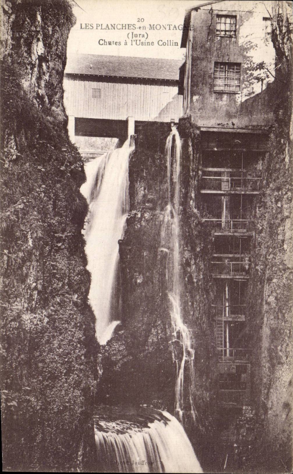 Les Planches-en-Montagne (Jura) — Wasserfälle bei der Collin-Mühle — Photo Jouffroy
