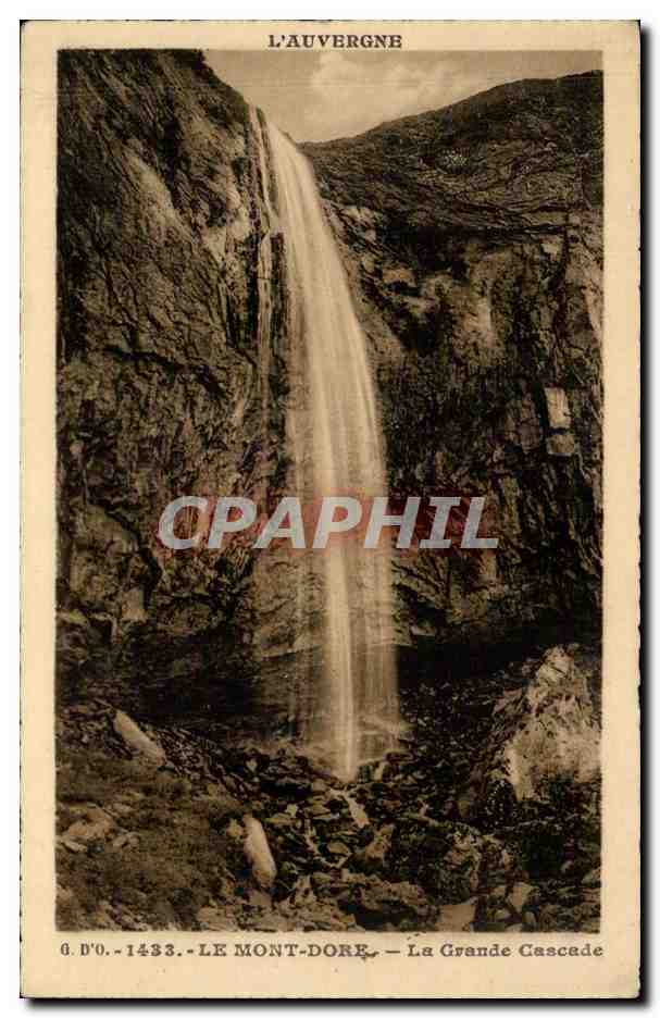 CPA Le Mont Dore La grande cascade