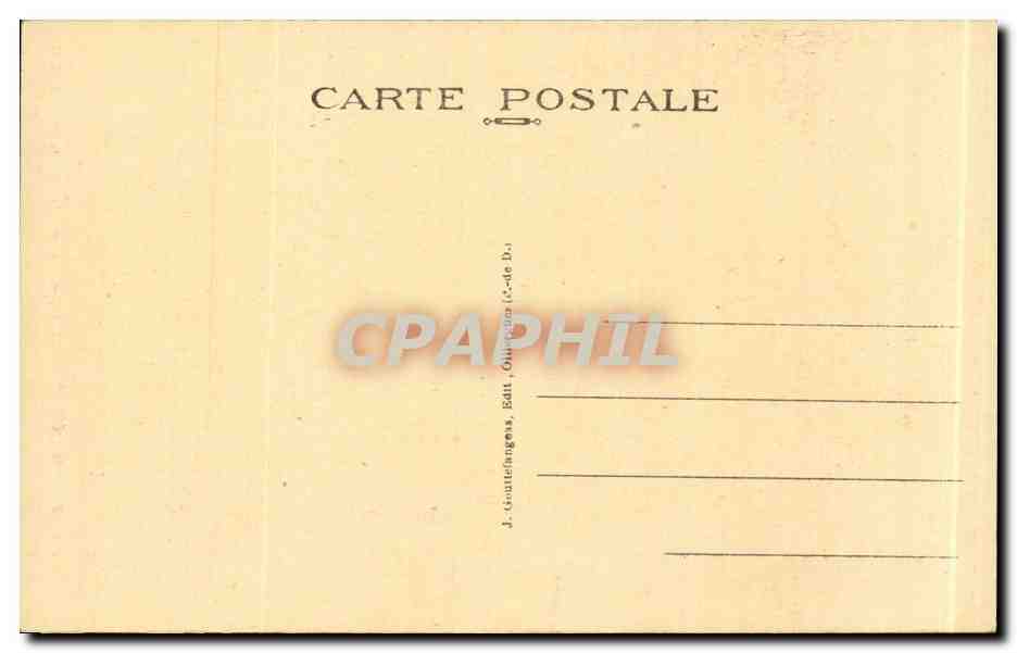 CPA Le Mont Dore Cascade de Queureuilh — Verso